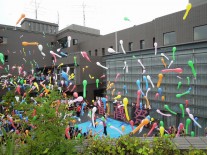 オープニング風船飛ばし