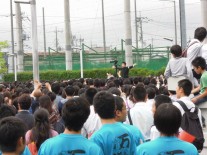 中庭でのフィナーレ