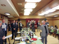 全員での校歌斉唱