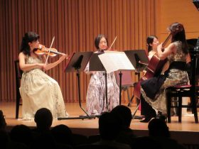 ピアノ五重奏曲での演奏の様子