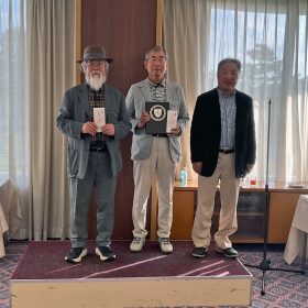 入賞者の方々 左から2位の大森様、優勝の田村 様、３位の飯山 様